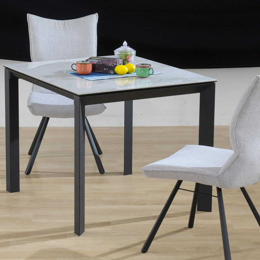 ダイニングチェア Poare 回転式 アイボリー 2脚 メーカー直送▼返品・キャンセル不可【他商品との同時購入不可】