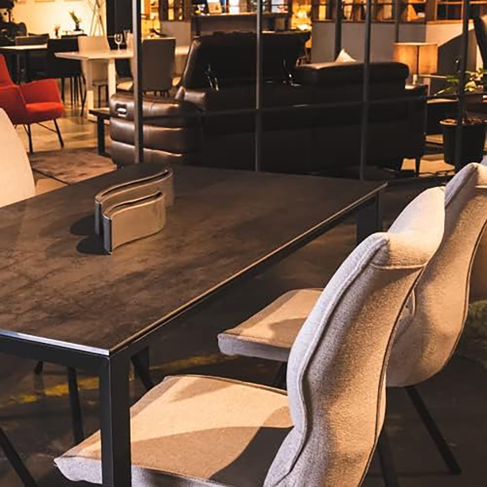 ダイニングテーブル Granada ストームグレー165 メーカー直送▼返品・キャンセル不可【他商品との同時購入不可】