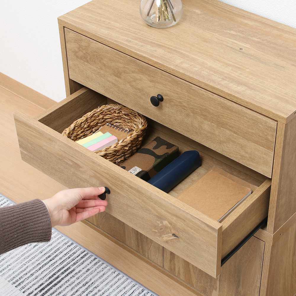 EZBO コネクトボックス 引出2杯 NA 51411 メーカー直送 ▼返品・キャンセル不可【他商品との同時購入不可】