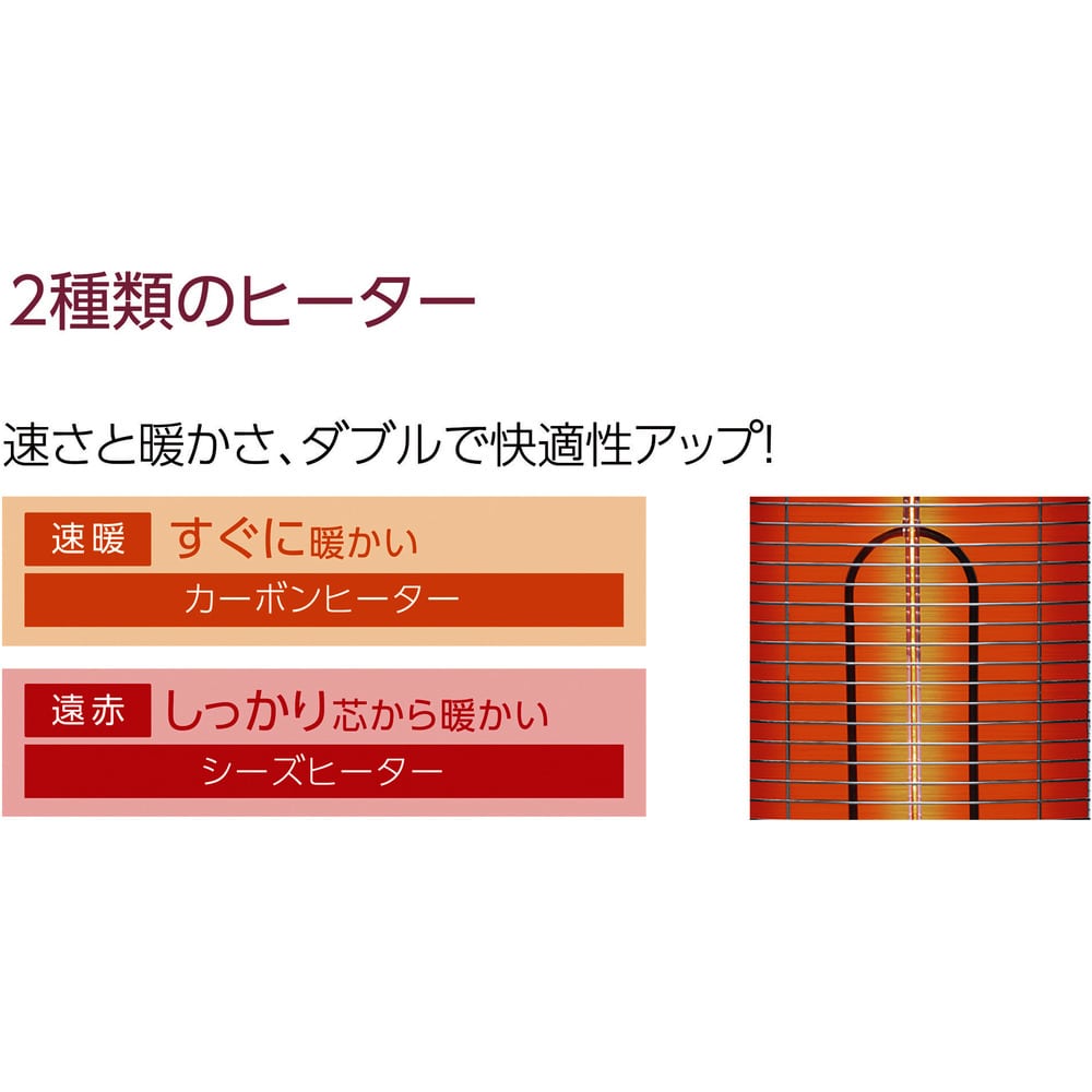 TOYOTOMI カーボン&シーズヒーター EWH-CS100P 【直送品】 返品・キャンセル・他商品と同時購入は不可
