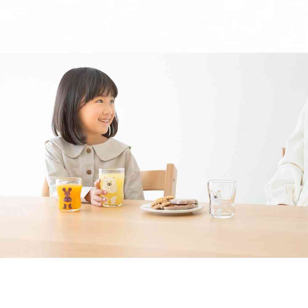 アデリア つよいこグラス S&Mセット しろくまのパンツ 130ml×1個、185ml×1個