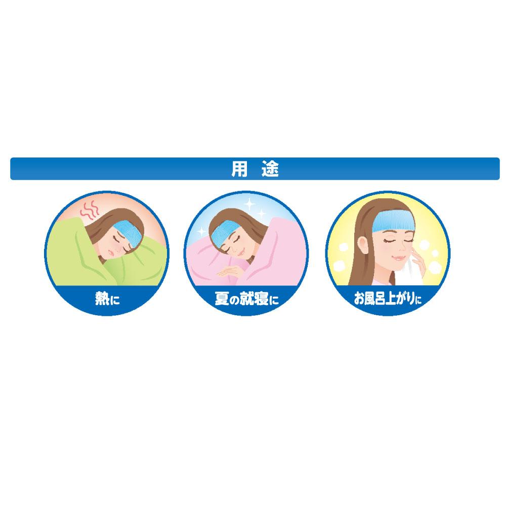 ケンユー ヘッドクールヘアバンドタイプIIIA HCB3A48 カバー1、ジェル袋 2
