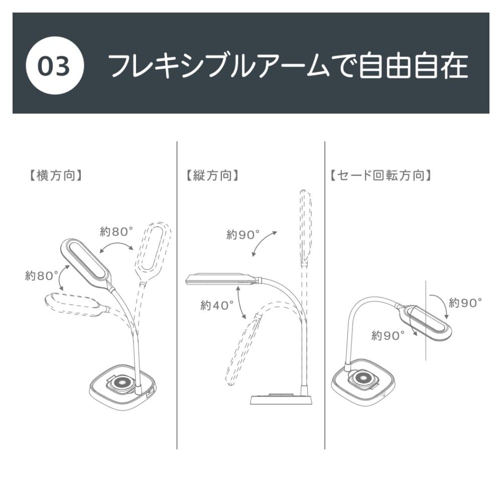 オーム電機 LEDデスクライト ワイヤレス充電