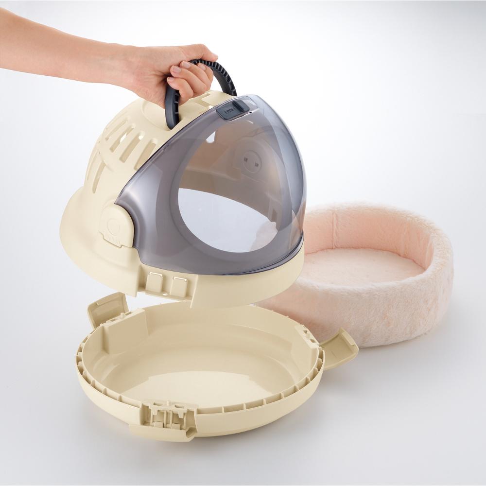 コロル おでかけネコベッド S ベージュ メーカー直送▼返品・キャンセル不可【他商品との同時購入不可】