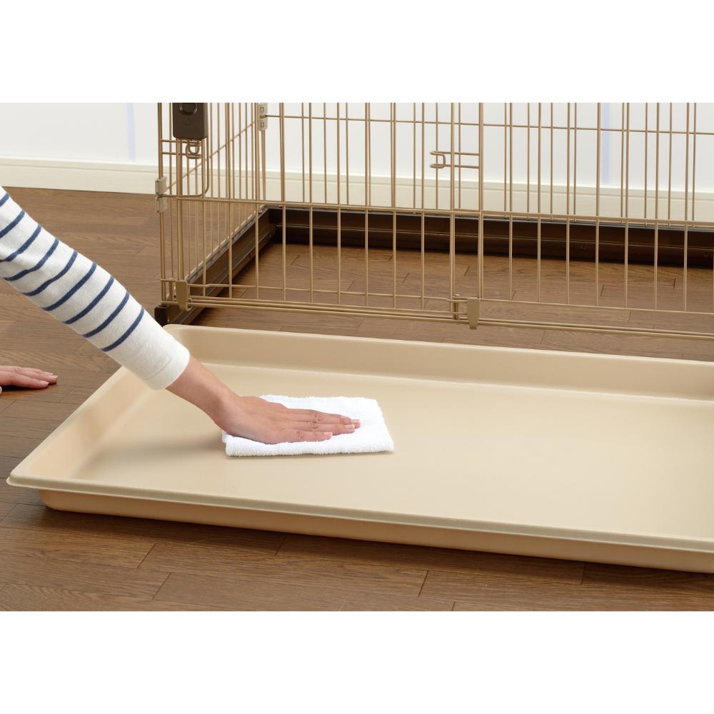 木製お掃除簡単ペットサークル 90-60 ダークブラウン メーカー直送▼返品・キャンセル不可【他商品との同時購入不可】