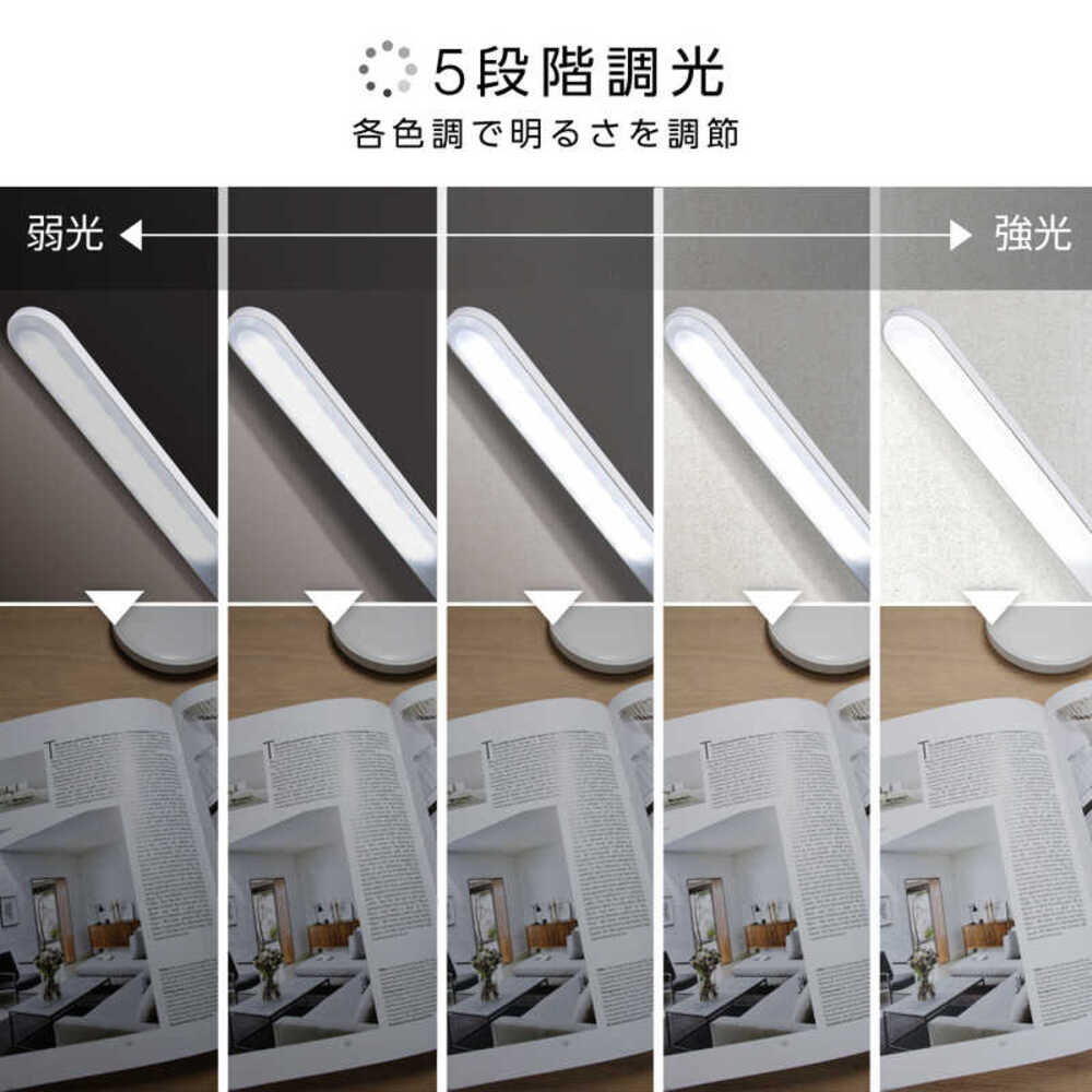 ゼピール LEDスタンドライト ZLT-10B-W 5段階調光 3段階調色 ホワイト 1台