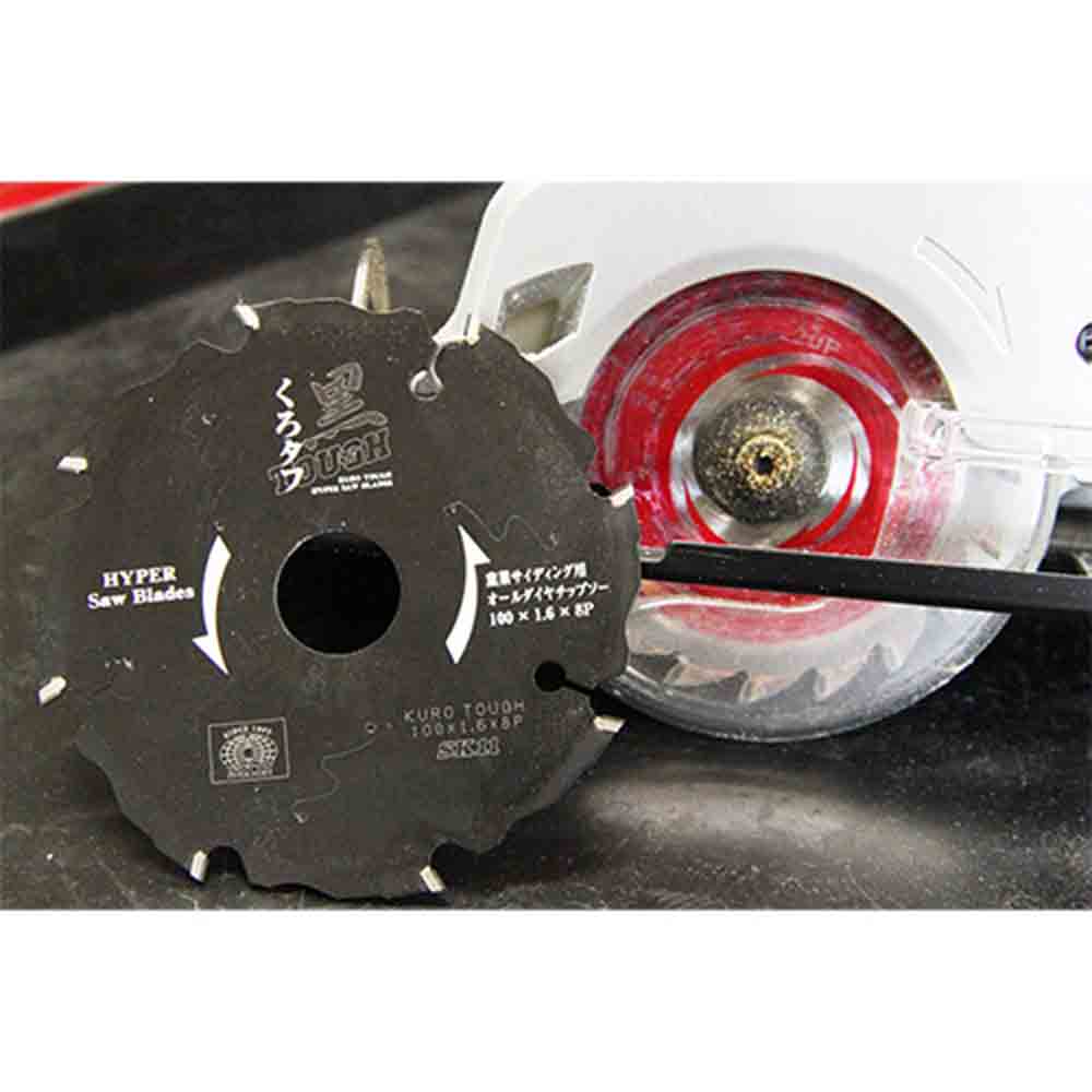 黒タフ 窯業サイディング用 100x1.6x8Pダイヤ メーカー直送 ▼返品・キャンセル不可【他商品との同時購入不可】