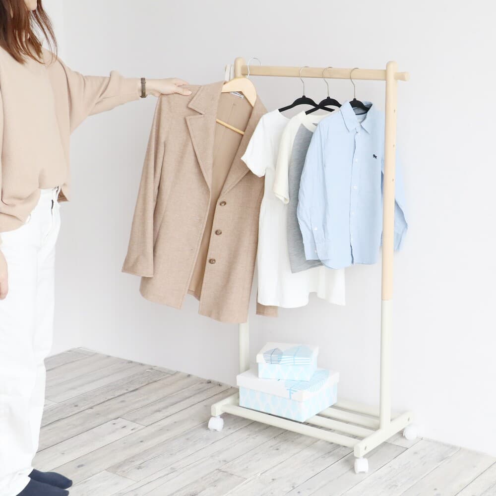 洋服掛け キッズハンガーラック ミル ILH-3685IV メーカー直送 ▼返品・キャンセル不可【他商品との同時購入不可】