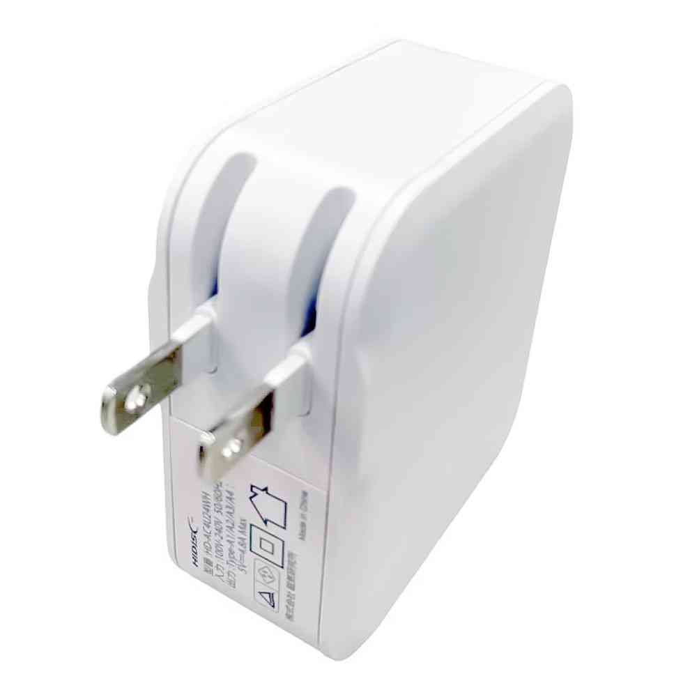 HIDISC 充電器 Type-A ×4ポート ホワイト