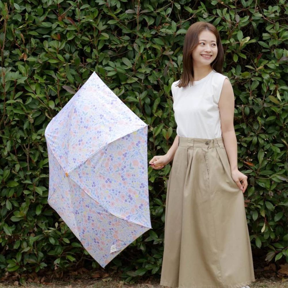 晴雨兼用 折りたたみ傘 58cm エコルーペット 17441OF 【直送品】 返品・キャンセル・他商品と同時購入は不可