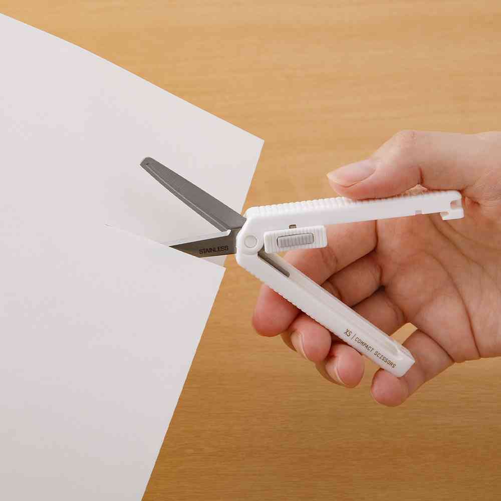 ミドリ XS コンパクトハサミ 白A 1個