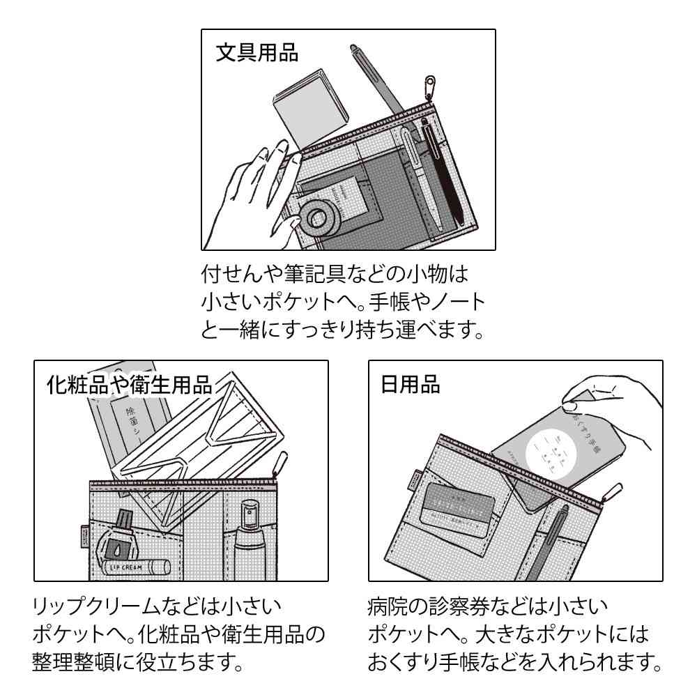 ミドリ ペン&ツールポーチ メッシュ 黄緑 1個