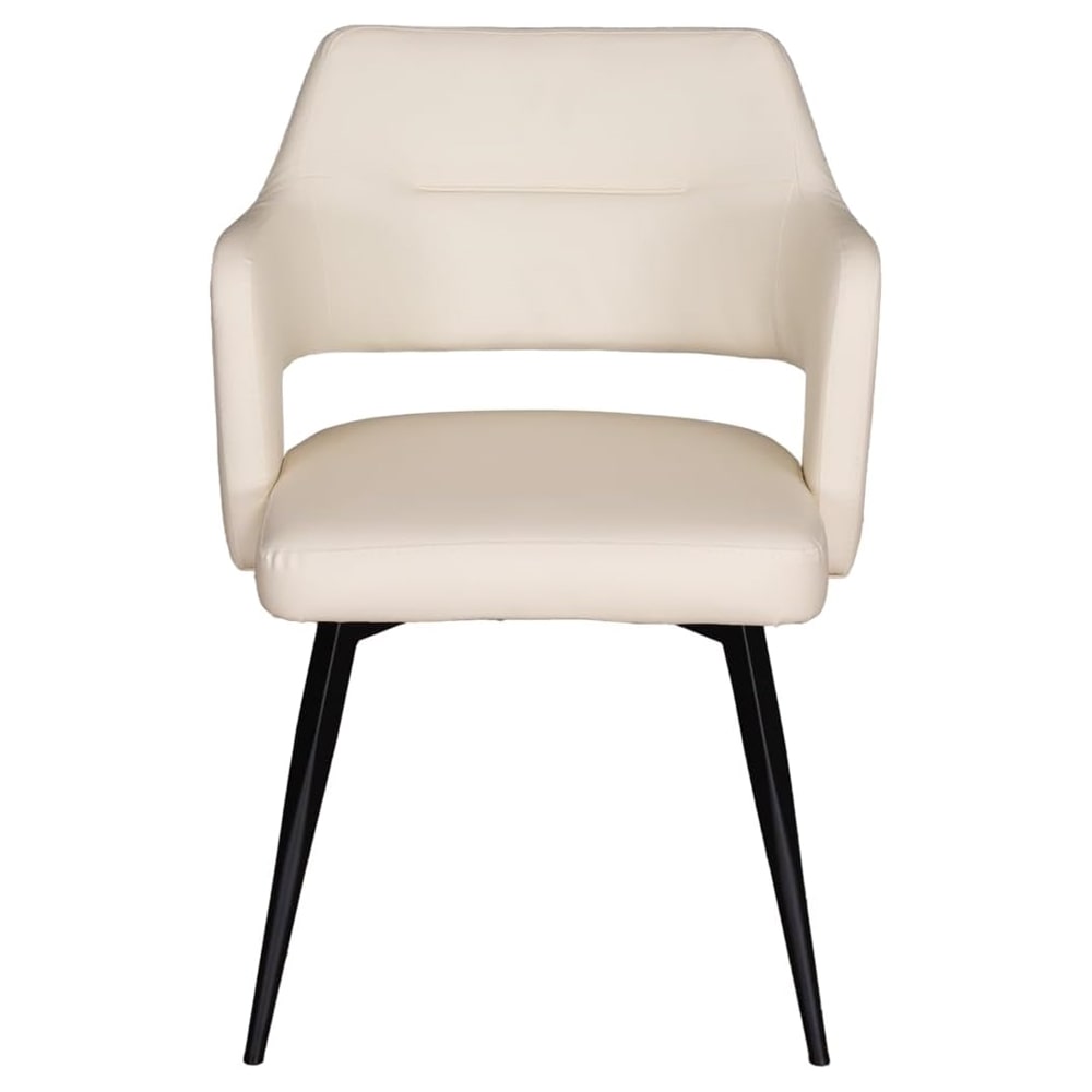 ダイニングチェア Olbia 回転式 ブラック 2脚セット メーカー直送▼返品・キャンセル不可【他商品との同時購入不可】