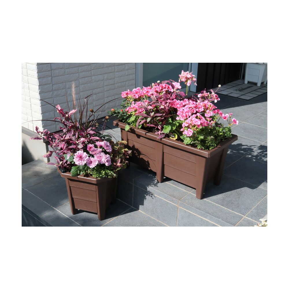 アップルウェアー 花と野菜のプランター 600型 ブラウン ブラウン