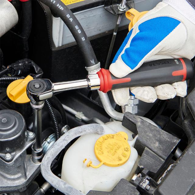 400ER31M VESSEL 電動スリムラチェットセット 【直送品】 返品・キャンセル・他商品と同時購入は不可