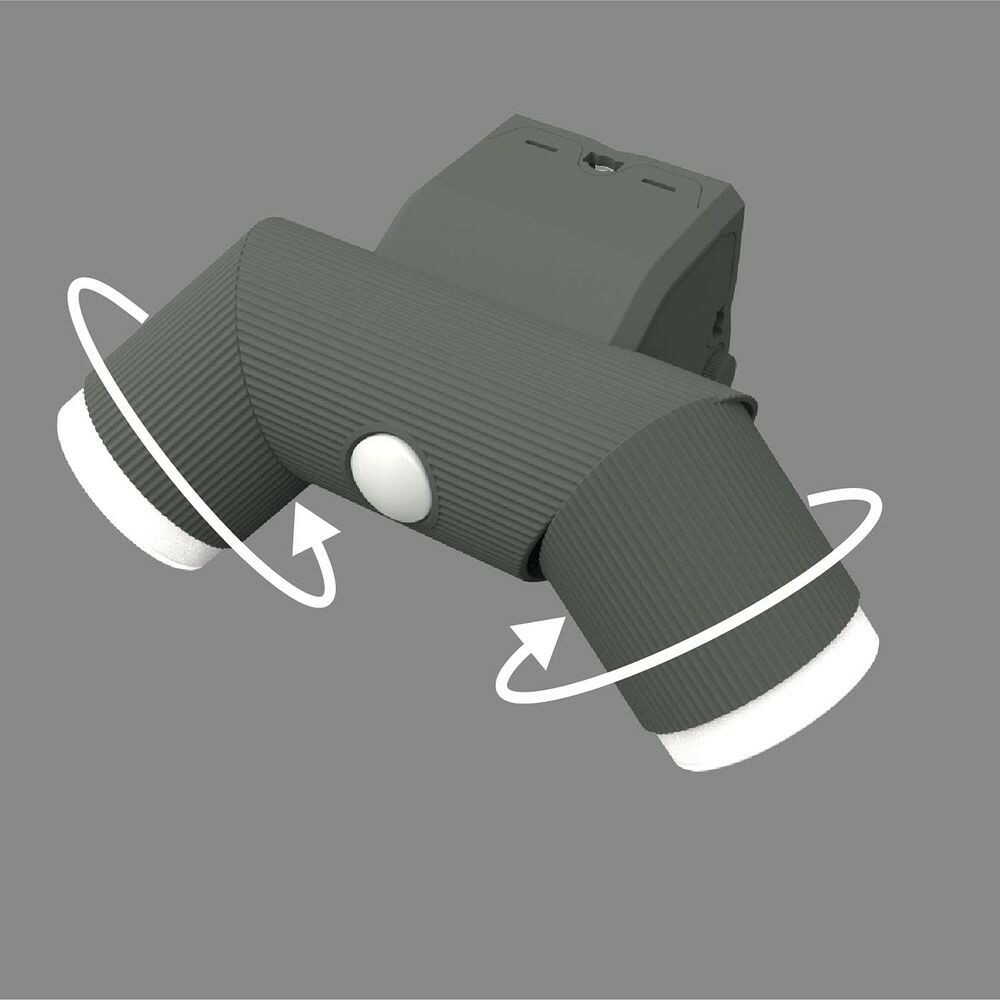 ムサシ 4.5W×2灯 LED乾電池シンプルスタイルセンサーライト LED-CY260