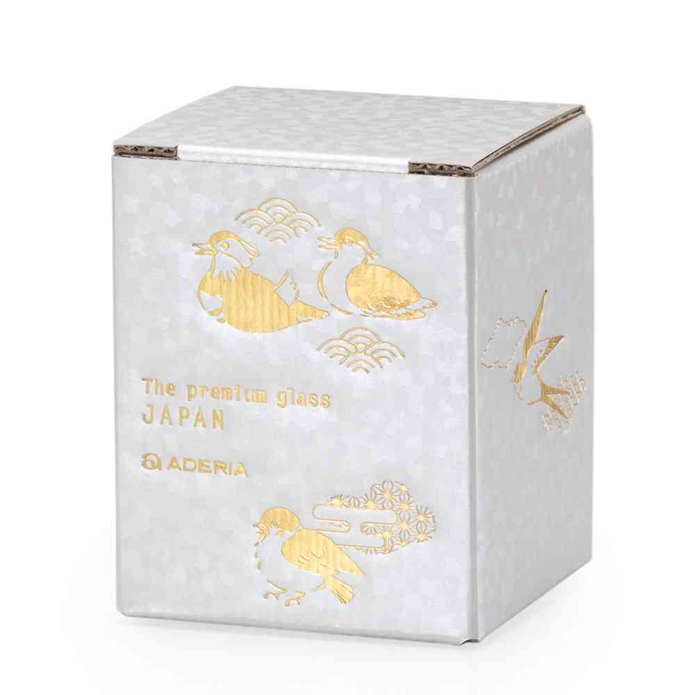 アデリア プレミアムニッポンテイスト 吉祥花鳥 酒グラス 鴛鴦と菖