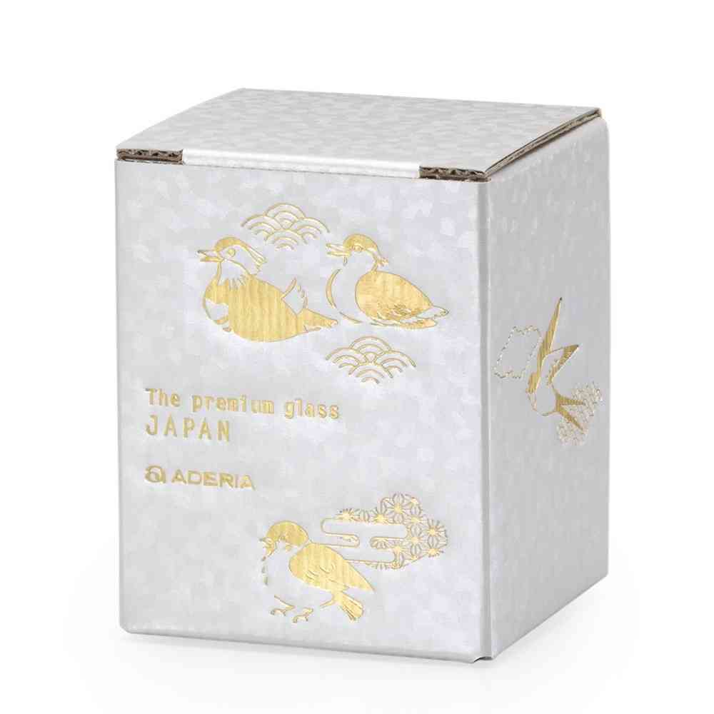 アデリア プレミアムニッポンテイスト 吉祥花鳥 酒グラス 燕と柳