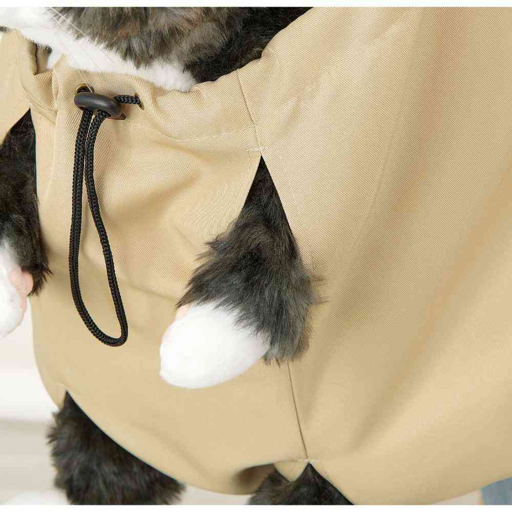 猫用爪切りお助けエプロン ツイルベージュ メーカー直送 ▼返品・キャンセル不可【他商品との同時購入不可】