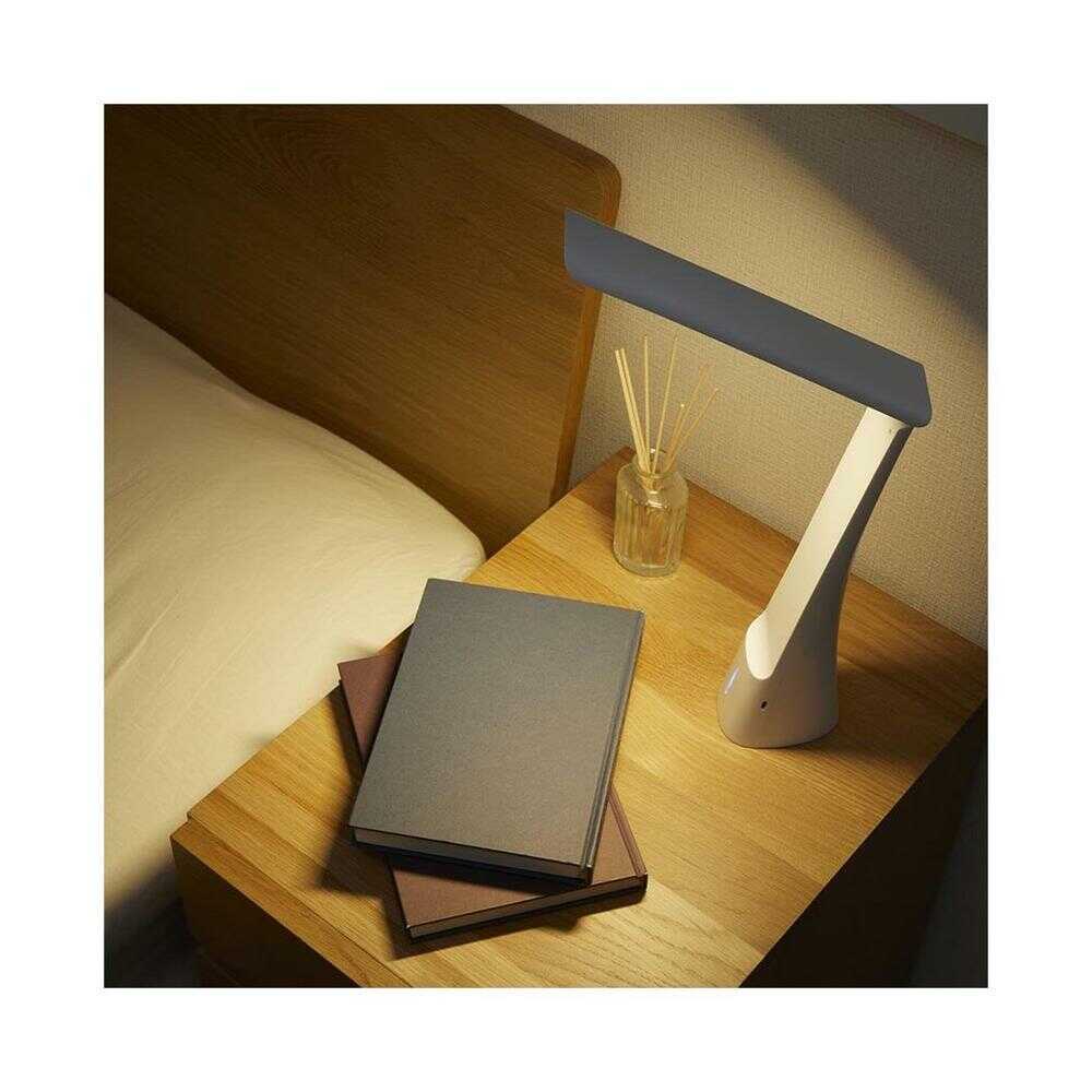 オーム電機 充電式LEDデスクライト ホワイト ホワイト