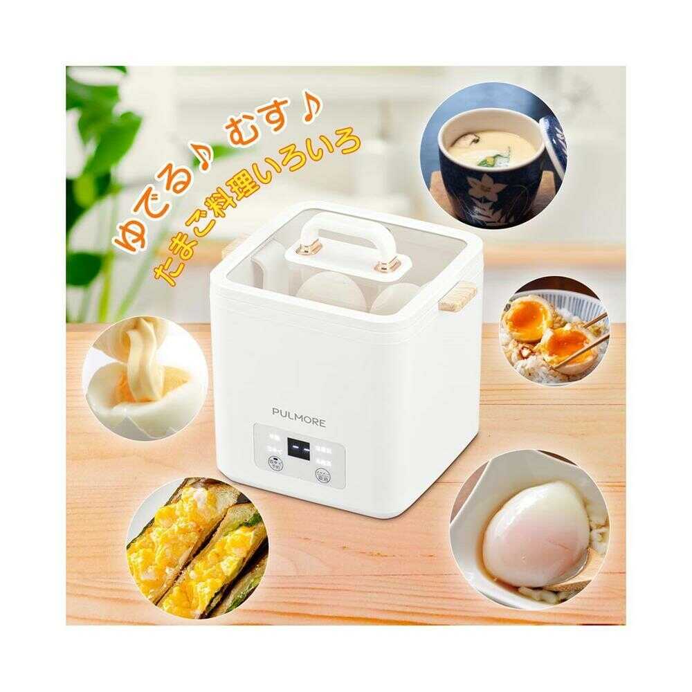 オーム電機 PULMORE エッグクッカー ホワイト