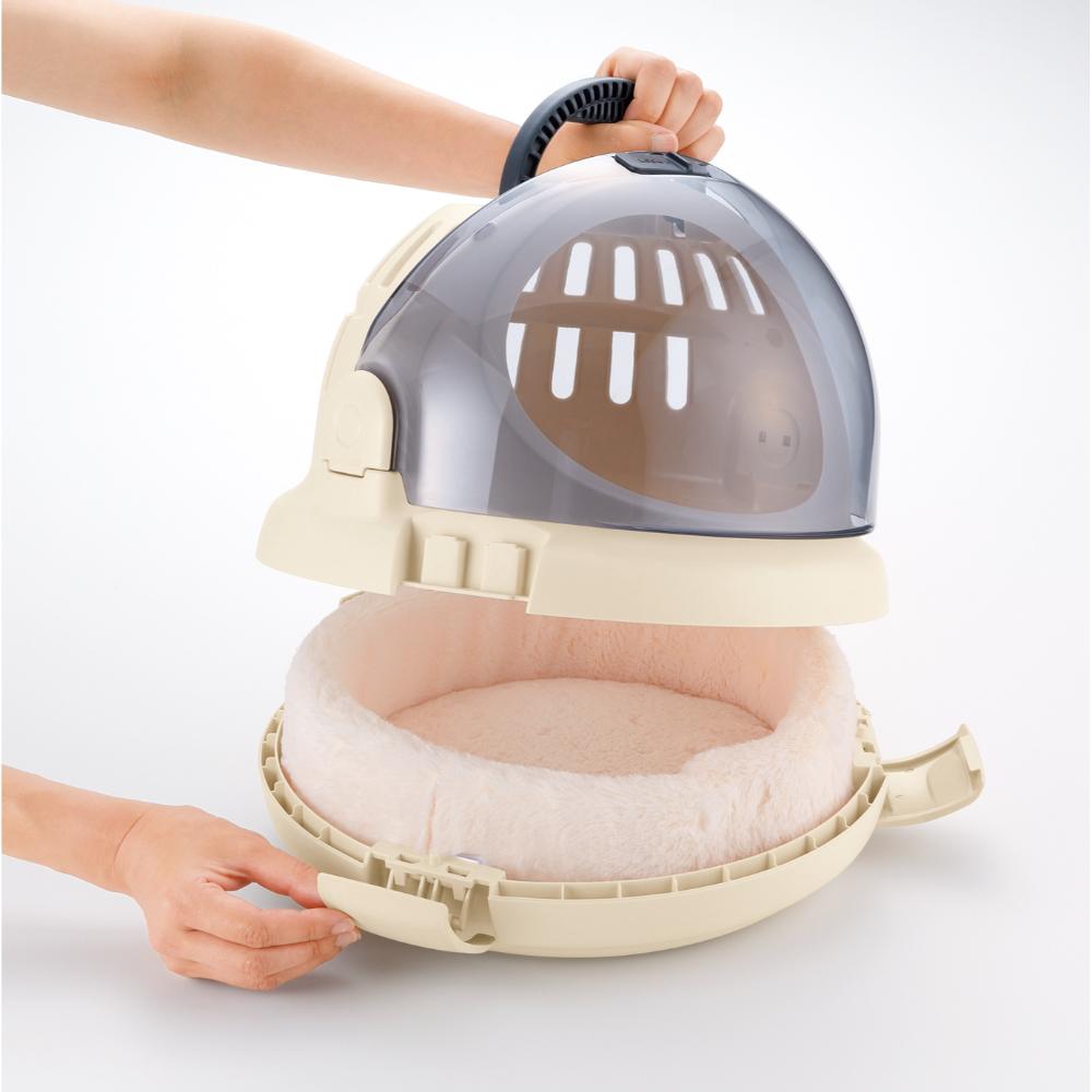 コロル おでかけネコベッド S ベージュ メーカー直送▼返品・キャンセル不可【他商品との同時購入不可】