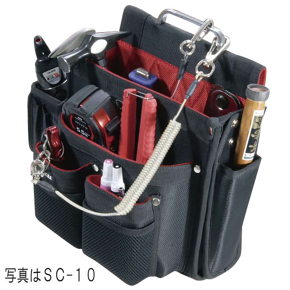 匠 仮枠大工釘袋 レザー SC-12 【直送品】 返品・キャンセル・他商品と同時購入は不可