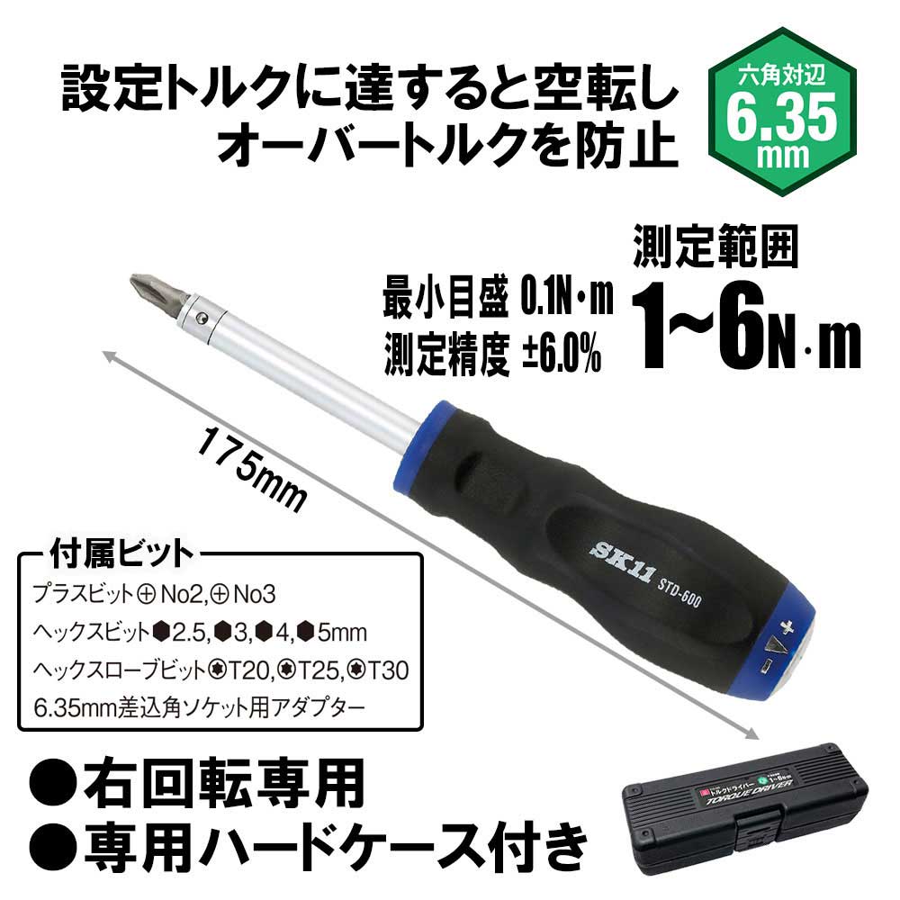 トルクドライバー STD-600 メーカー直送 ▼返品・キャンセル不可【他商品との同時購入不可】