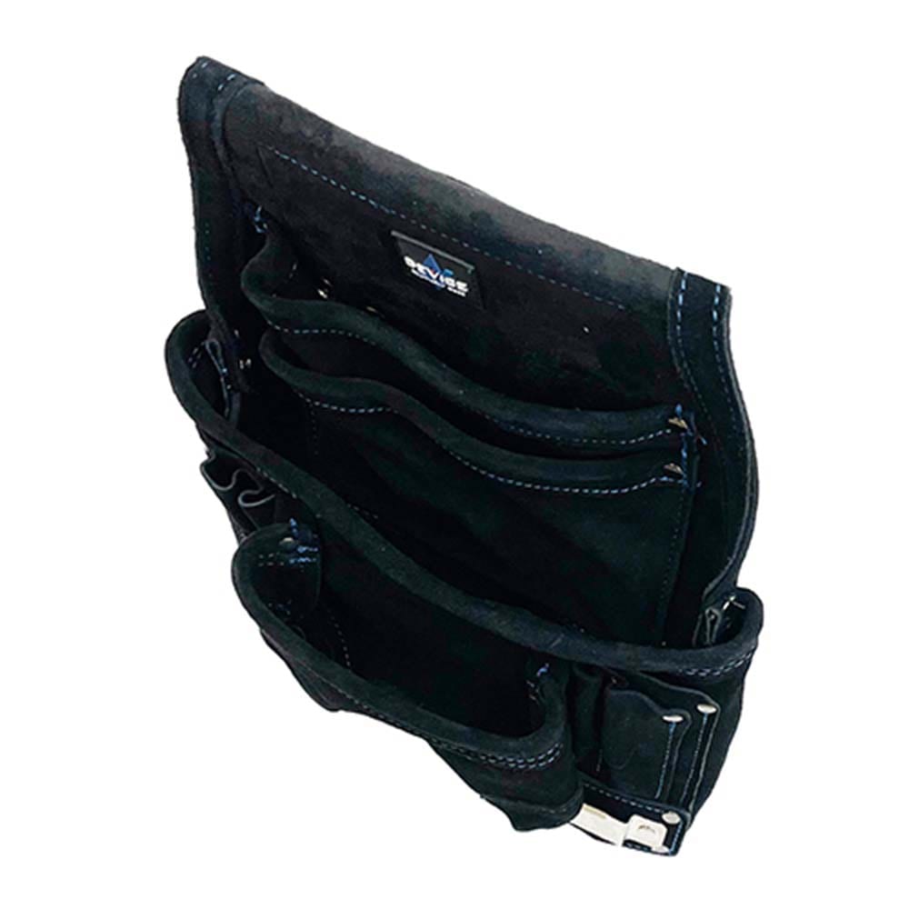 スエード腰釘袋3段 DVC-KZ26 メーカー直送 ▼返品・キャンセル不可【他商品との同時購入不可】