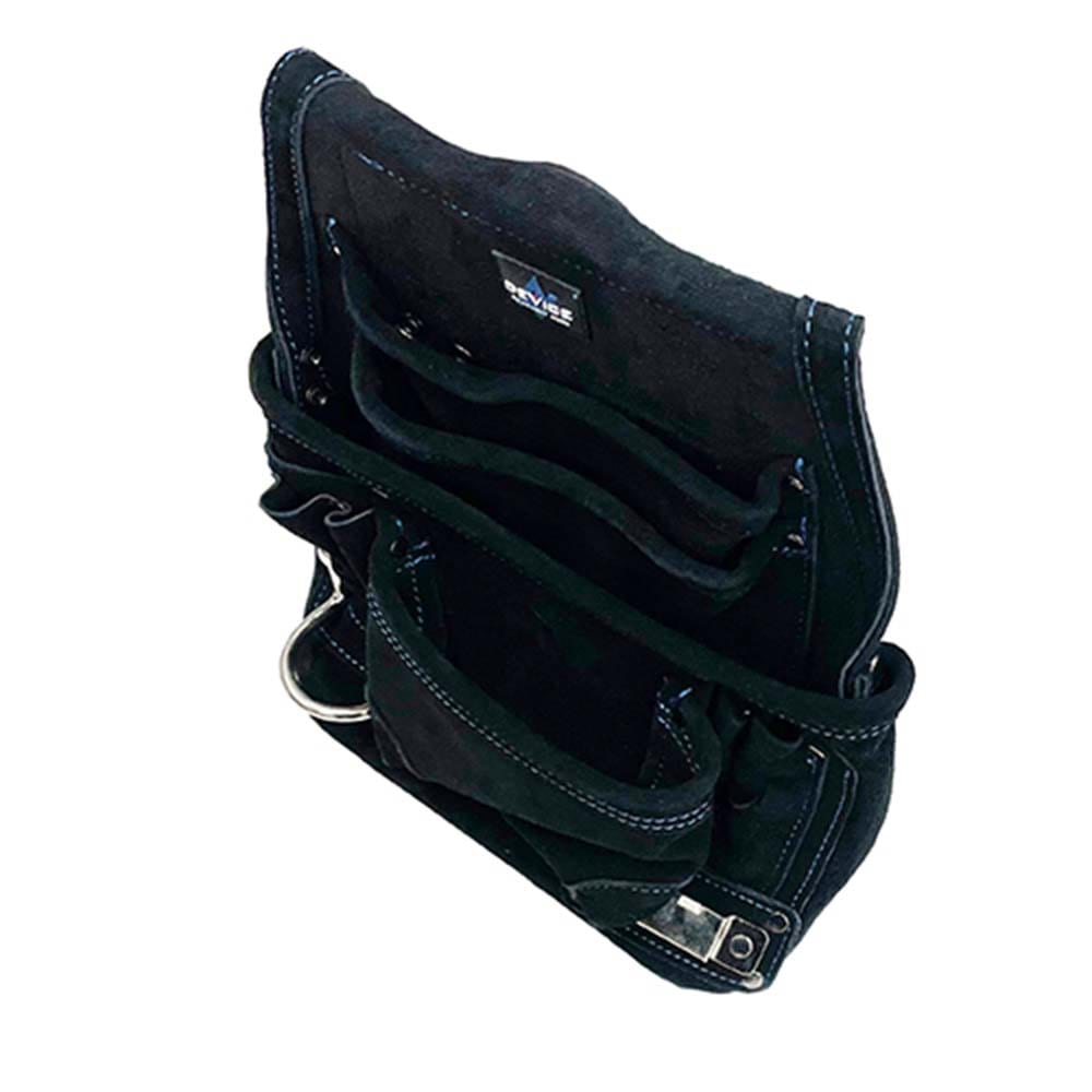 スエード腰釘袋3段 DVC-KZ27 メーカー直送 ▼返品・キャンセル不可【他商品との同時購入不可】