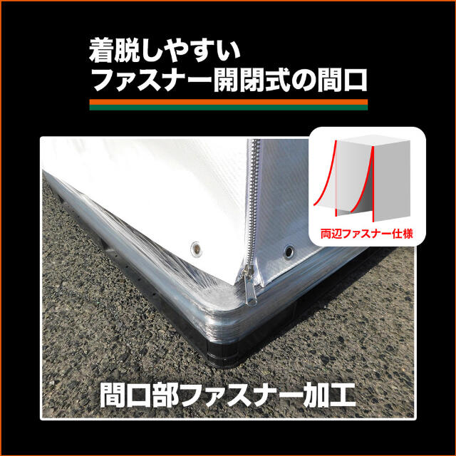 TRUSCO スーパー遮熱パレットカバー1100X1100XH1300 【直送品】 返品・キャンセル・他商品と同時購入は不可