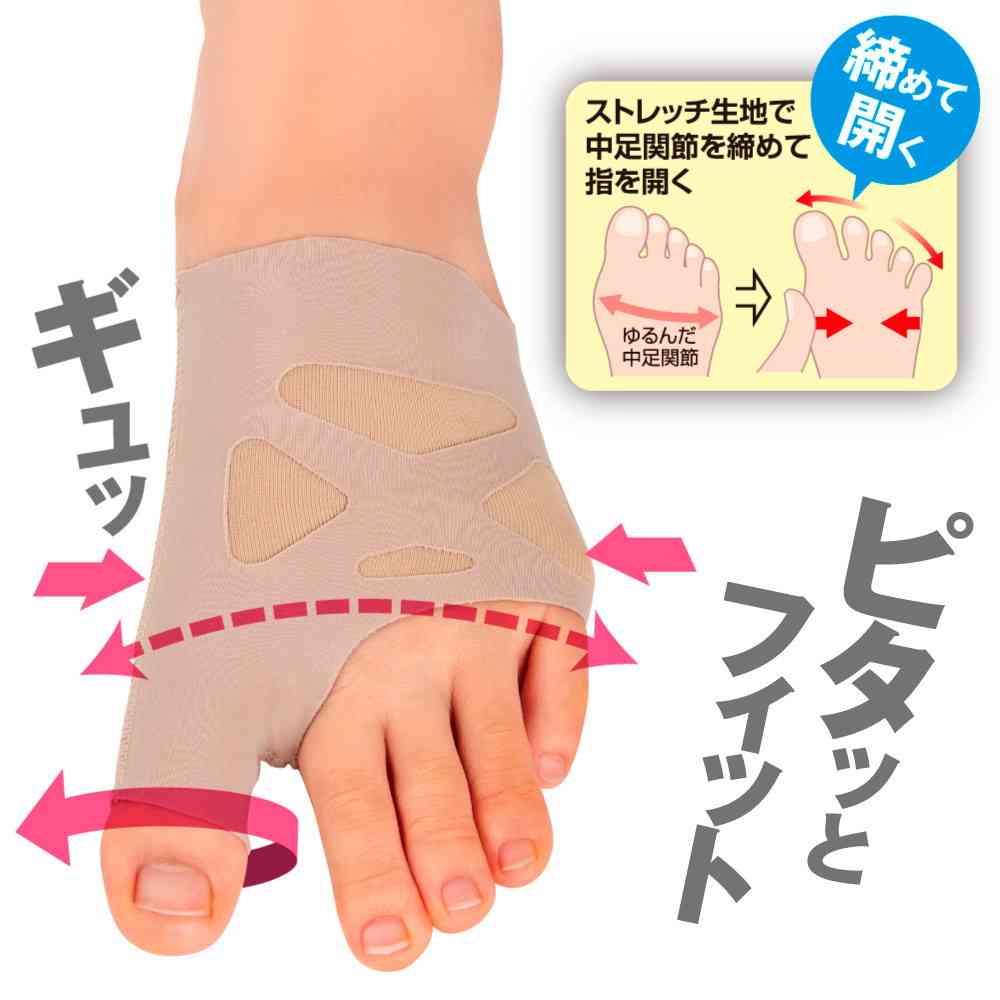 アルファックス お医者さんの(R)外反母趾サポーター ピタ肌 S 右