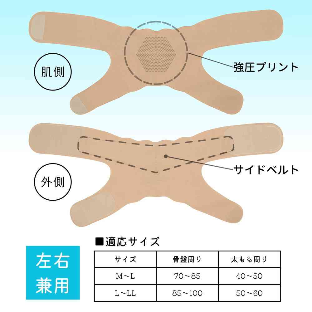 アルファックス お医者さんの股関節ベルトLーLL ベージュ