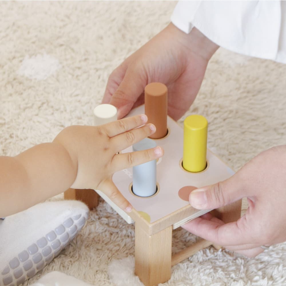 ホップル 木のおもちゃ スタッキングボックストイ キャンディ 【直送品】返品・キャンセル・他商品と同時購入不可