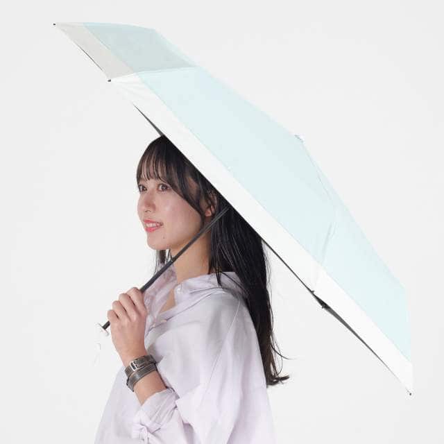 一級遮光 晴雨兼用日傘 折畳傘 ソラニバイカラー 軽量50cm MG 【直送品】 返品・キャンセル・他商品と同時購入は不可