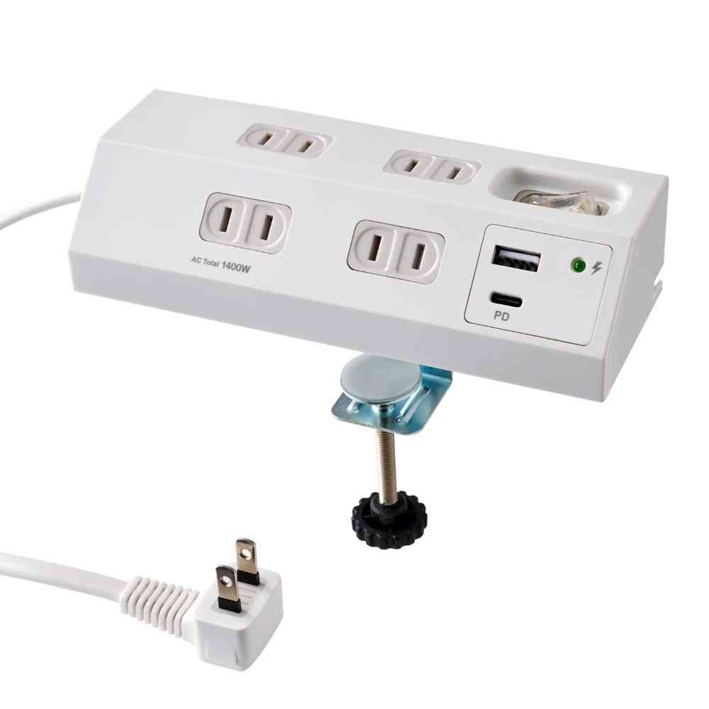 エルパ ELPA デスクUSBタップ PD20W WLS-DS4222SUC(W)