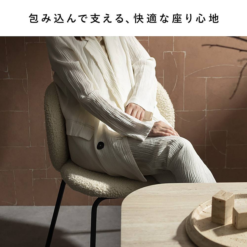 ダイニングチェア カリン 1脚 CH-A5075-1 グレージュ メーカー直送 ▼返品・キャンセル不可【他商品との同時購入不可】