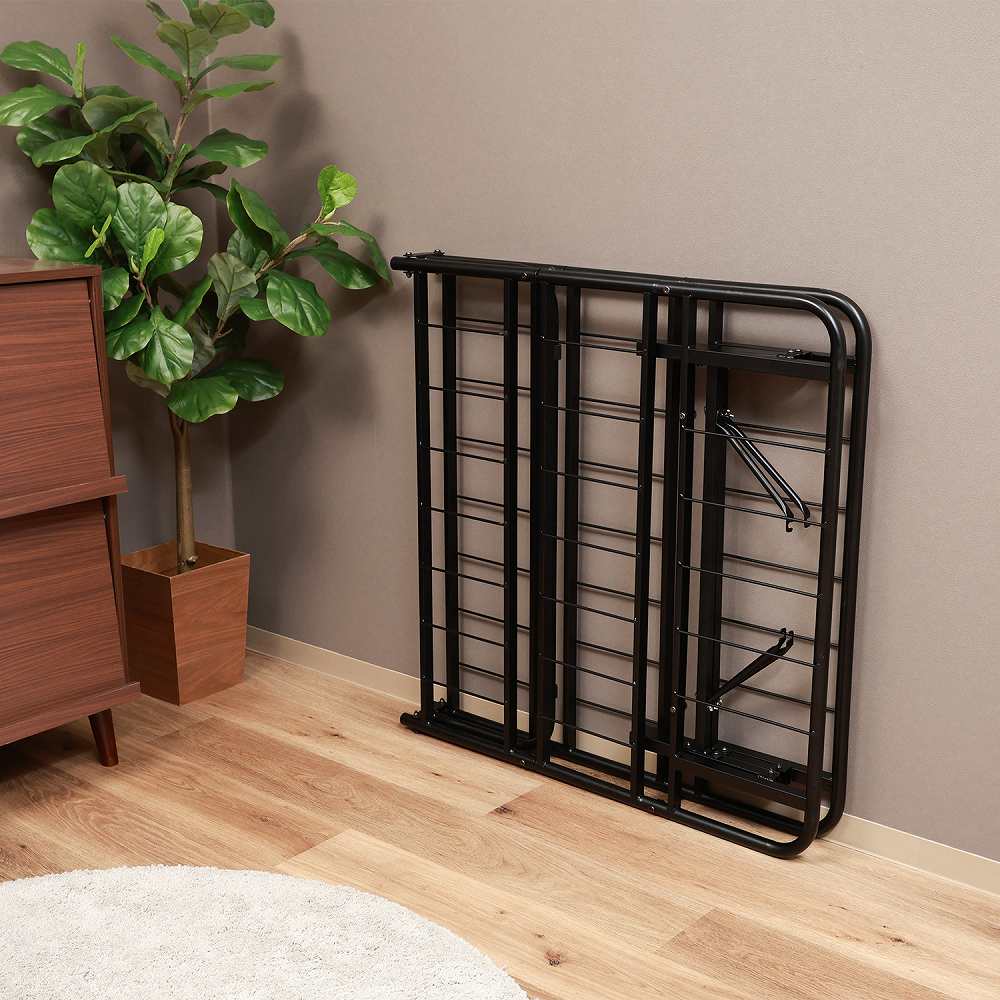 工具不要折りたたみパイプベッド easy BK 87495 メーカー直送 ▼返品・キャンセル不可【他商品との同時購入不可】