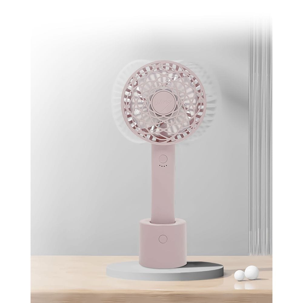 トレードワン WINSY USB充電式オートスイングファン フラワータイプ ピンク