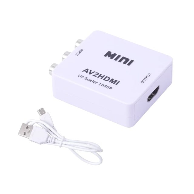 コンポジットをHDMIへ変換するアダプタ ATHA25CWH 【直送品】 返品・キャンセル・他商品と同時購入は不可