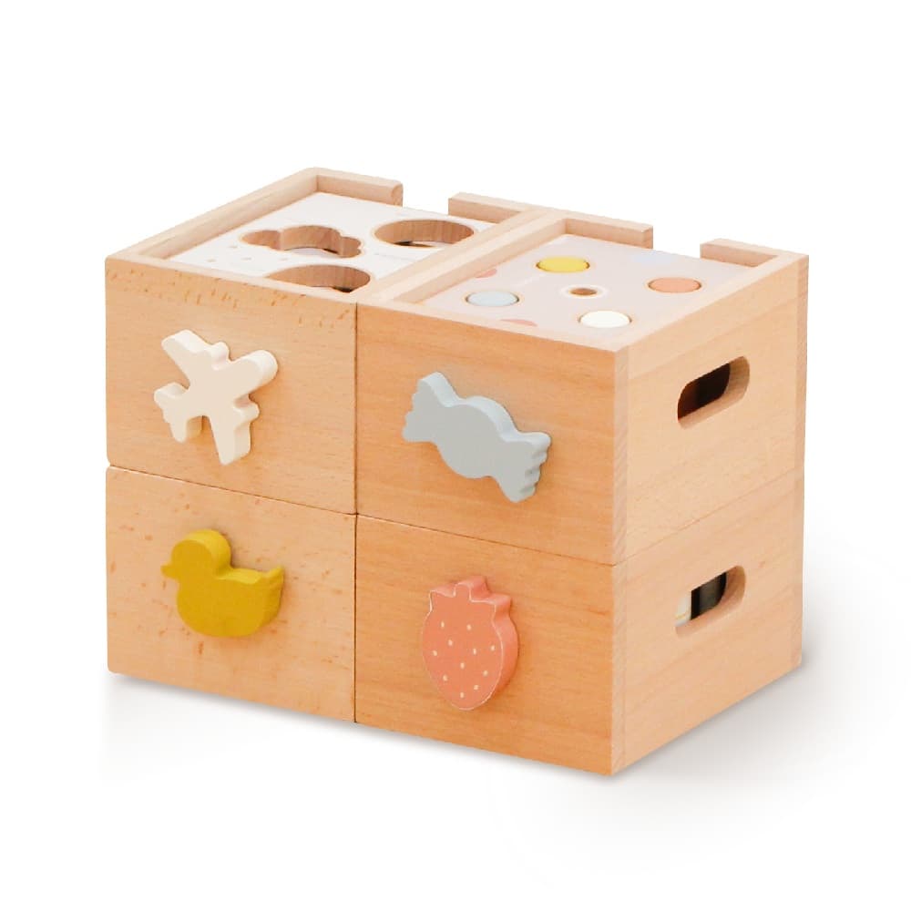 ホップル 木のおもちゃ スタッキングボックストイ ひこうき 【直送品】返品・キャンセル・他商品と同時購入不可