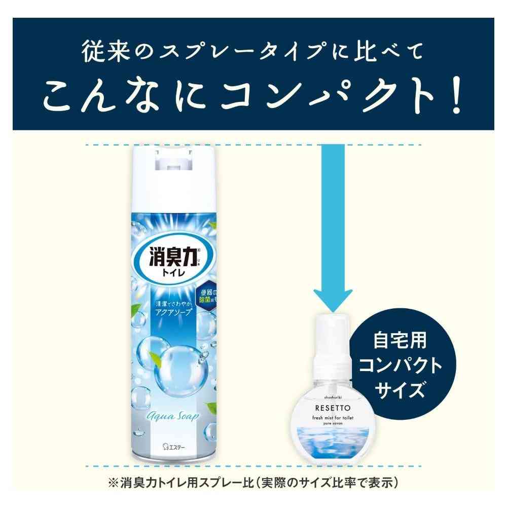 エステー 消臭力 トイレのフレッシュミスト RESETTO ハーバルリフレッシュ つめかえ 50mL