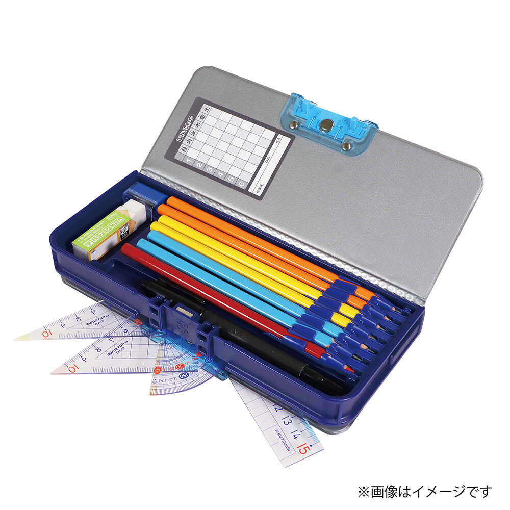 クツワ MG筆入 オートロック筆入 マリンブルー マリンブルー