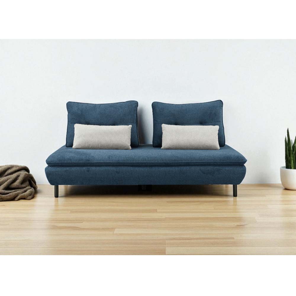 ソファ Isra 3P+背x2 GY、BL/GY 設置付 メーカー直送▼返品・キャンセル不可【他商品との同時購入不可】