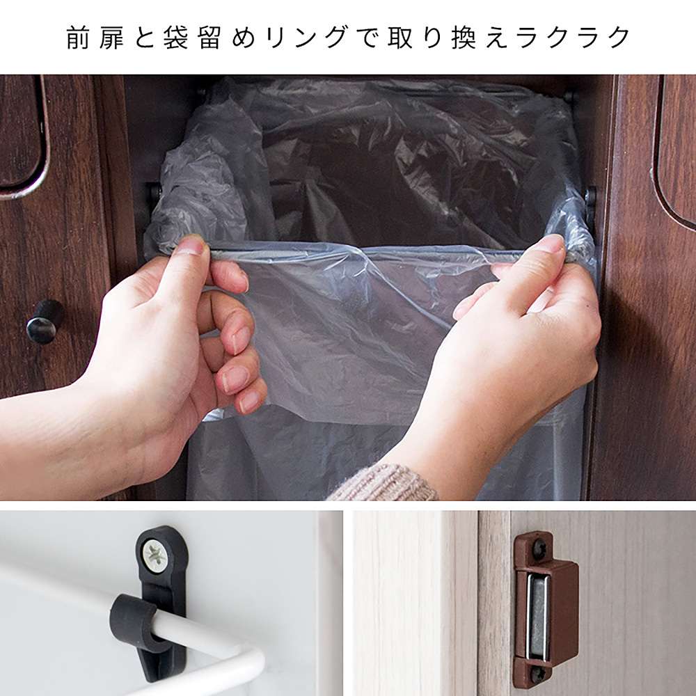 ダストボックス エンプロー DB-802R 大理石柄ホワイト メーカー直送 ▼返品・キャンセル不可【他商品との同時購入不可】