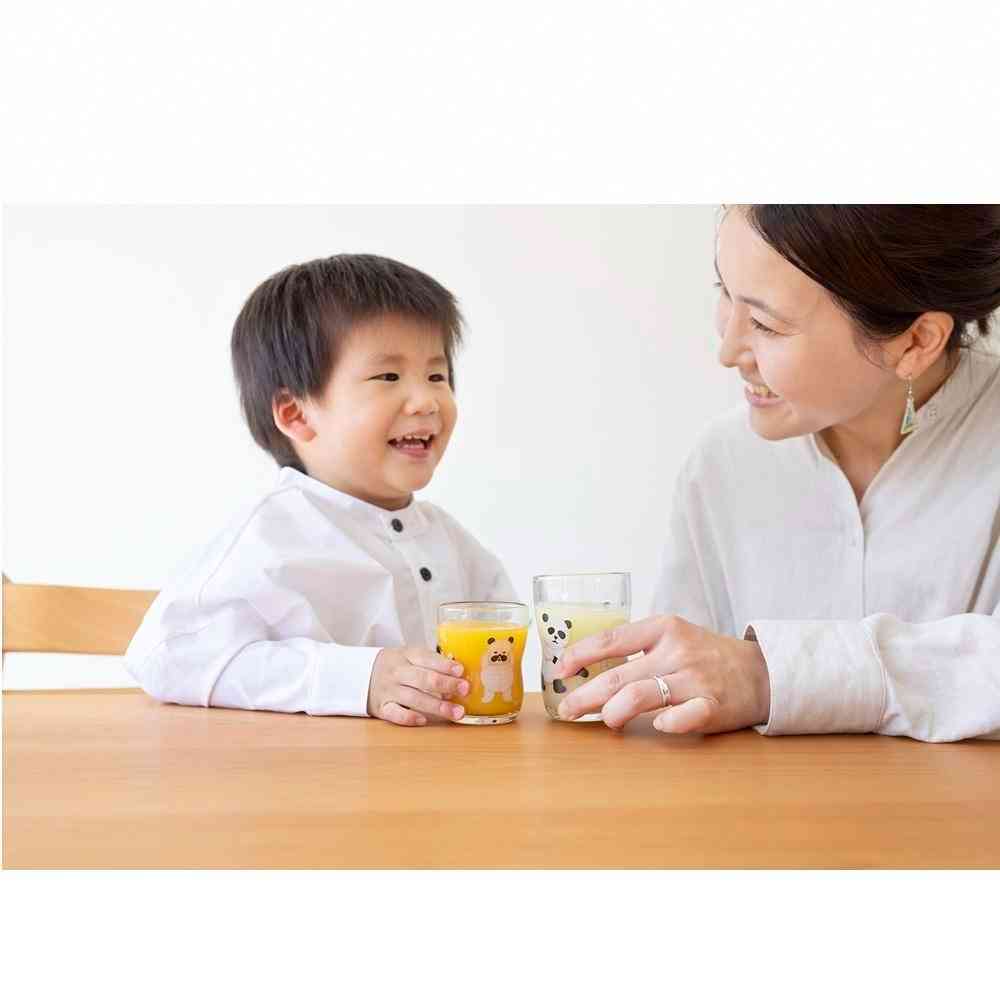 アデリア つよいこグラス S&Mセット パンダ銭湯 130ml×1個、185ml×1個