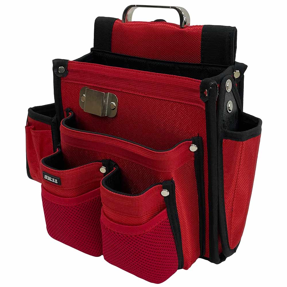 匠 仮枠大工釘袋 レッド SC-11 【直送品】 返品・キャンセル・他商品と