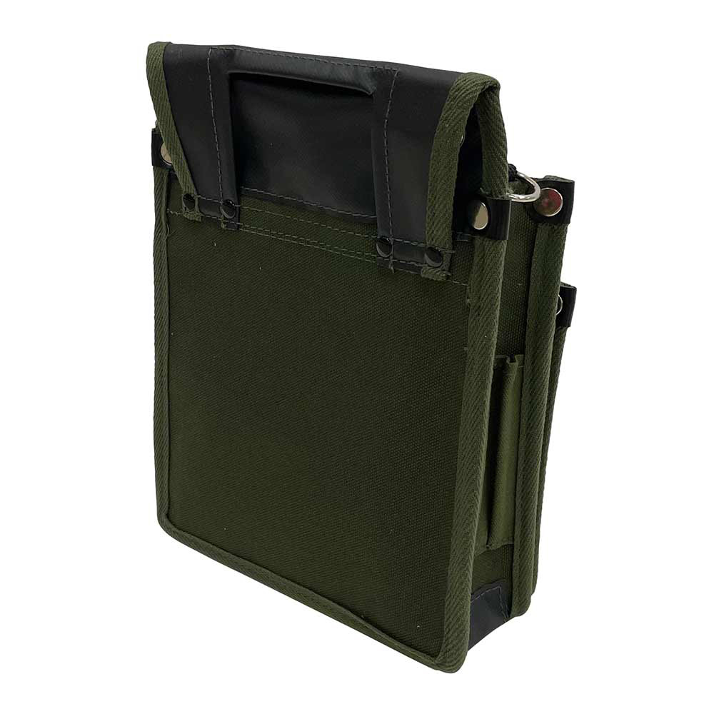帆布鳶用腰袋2段 国防 TSH-2D-DG 【直送品】 返品・キャンセル・他商品と同時購入は不可