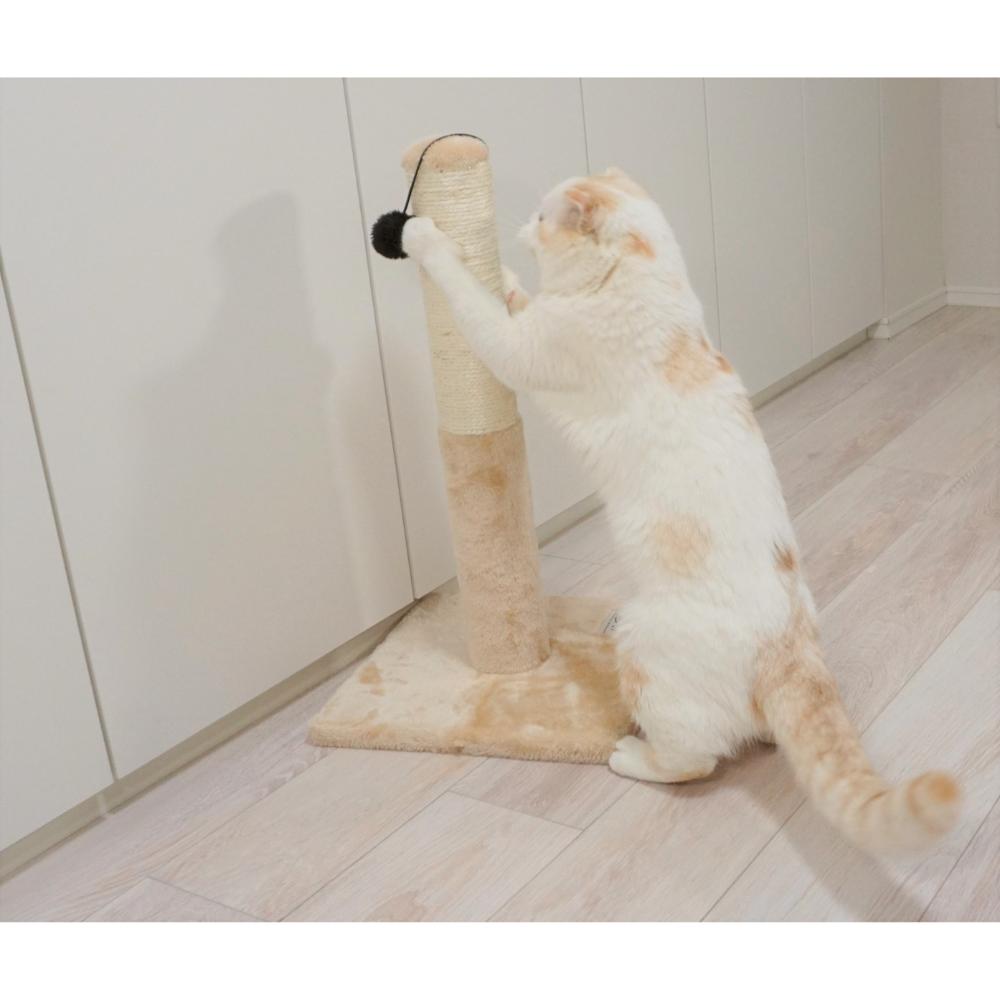 ねこがくれ ねこちゃん大好き爪とぎ キャットタワー ポール メーカー直送▼返品・キャンセル不可【他商品との同時購入不可】