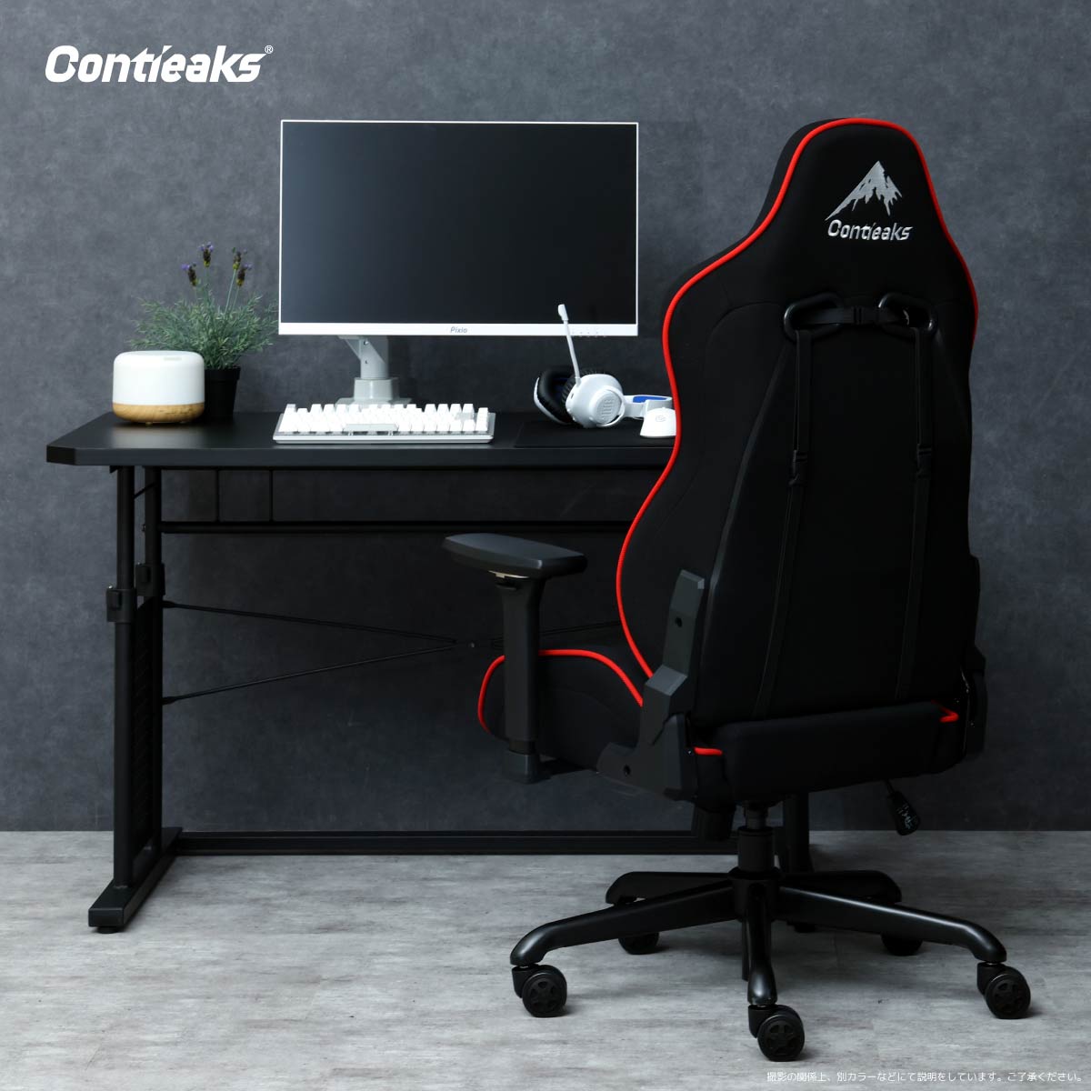 ローザEVO ゲーミングチェア ブラック メーカー直送 ▼返品・キャンセル不可【他商品との同時購入不可】